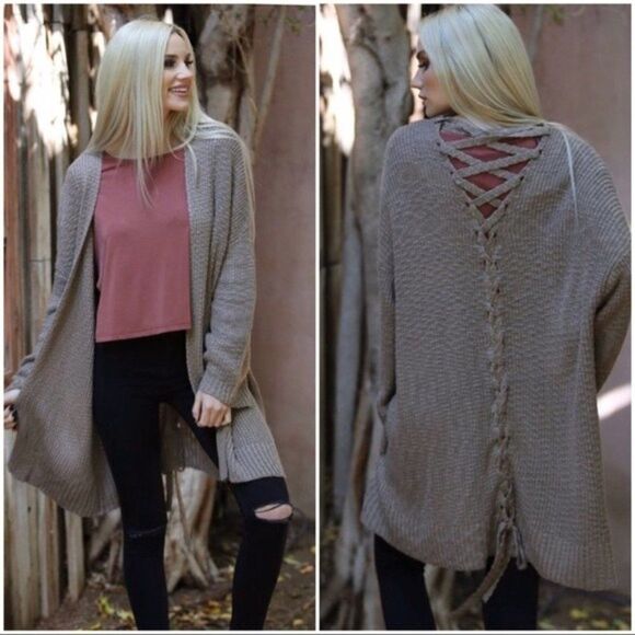 𝅺taupe Cardigan sweater - Picture 11 of 15